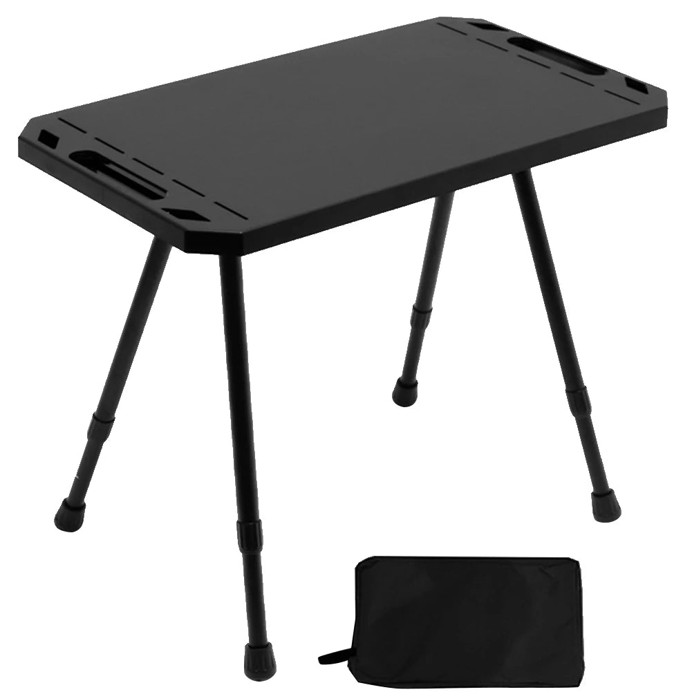 Folding Camping Table Adjustable Height Outdoor Table Aluminium Alloy Beach Table for Outdoor Indoor Picnic BBQ Hiking