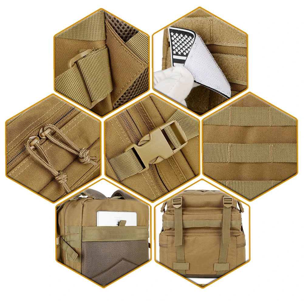 25L/50L Sturdy Nylon Waterproof Tactical Sports Trekking Fishing Hunting Camping Hiking Bag Backpack Outdoor Rucksacks