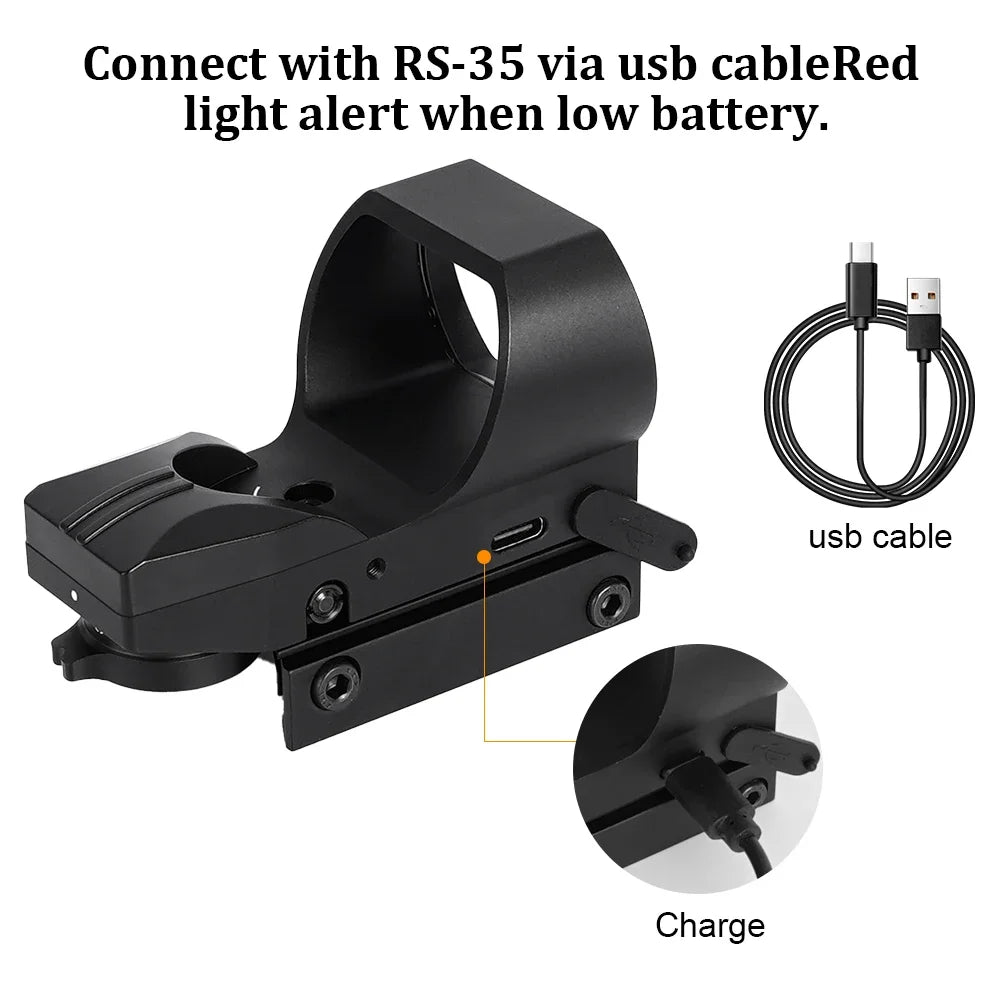 SRO Mini Red Dot Sight For Glock 20mm Rail Tactical Optics