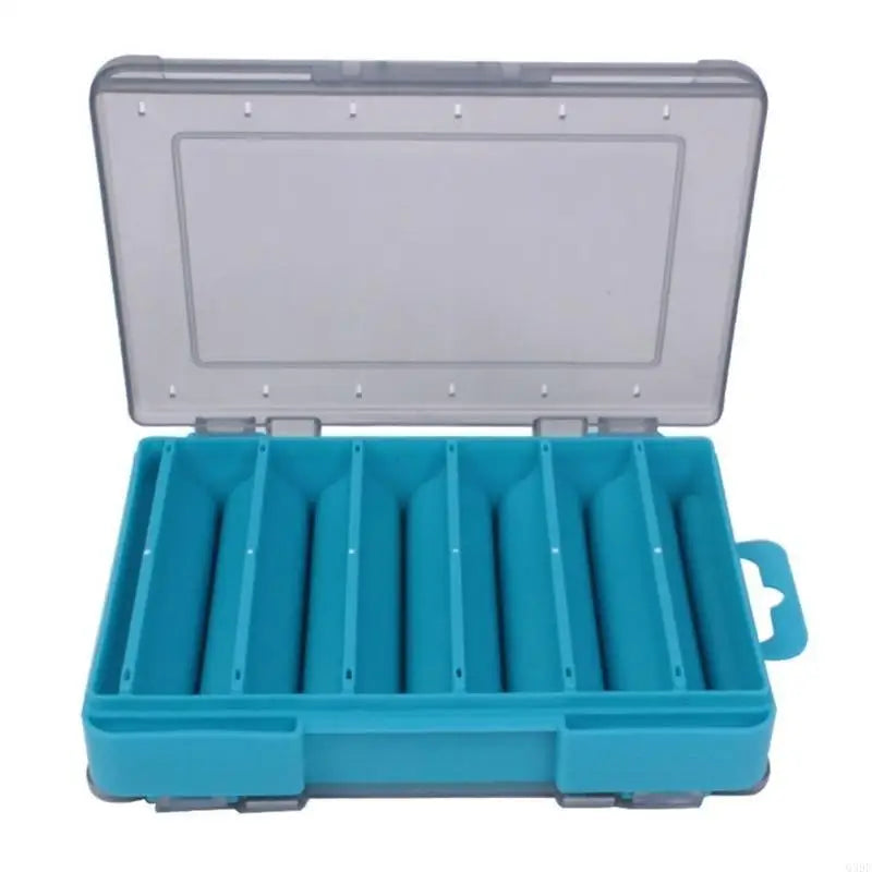 Double-Sided Fishing Tackle Storage Box For Spinners Lure Egi Tool Box Artificial Bait Case Fisherman Accessories Organizer