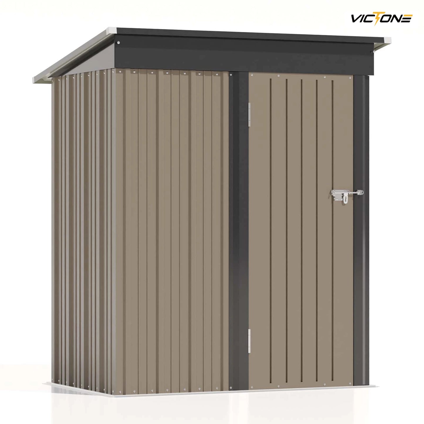 Patiowell 5x3 Ft Outdoor Storage Shed With Lockable Door