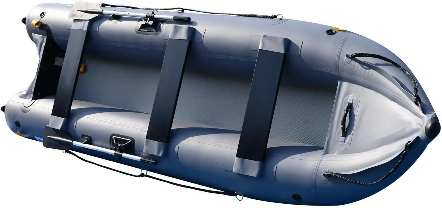 14.1ft Inflatable Boat Inflatable Kayak 3 Person Kayak Canoe Fishing poonton Boat