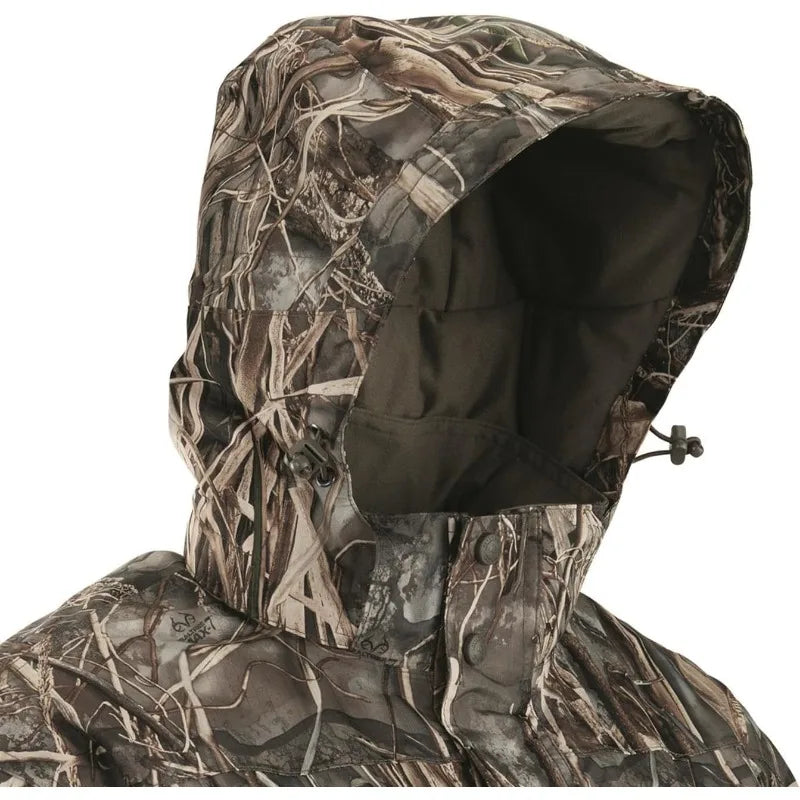 Guide Gear Men’s Waterfowl Hunting Camo Jacket Waterproof and Insulated Mossy Oak