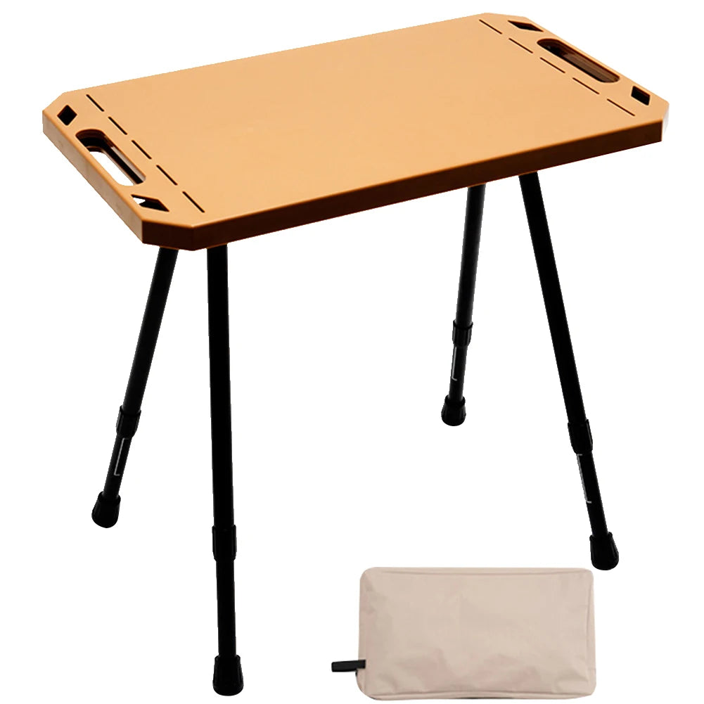 Folding Camping Table Adjustable Height Outdoor Table Aluminium Alloy Beach Table for Outdoor Indoor Picnic BBQ Hiking