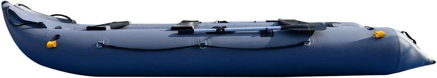 14.1ft Inflatable Boat Inflatable Kayak 3 Person Kayak Canoe Fishing poonton Boat