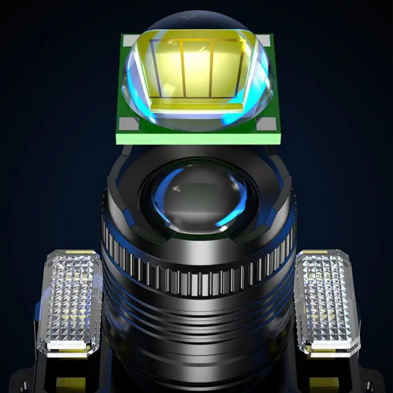 Motion Sensor Headlight LED Rechargeable Head Lamp Portable Outdoor Supplies Battery Powered Headlight For Camping Hiking