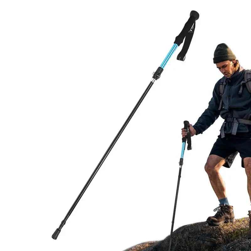 Hiking Poles Trekking Poles Backpacking Gear Folding Walking Sticks 5-Section Trekking Walking Sticks Compact Hiking Poles For