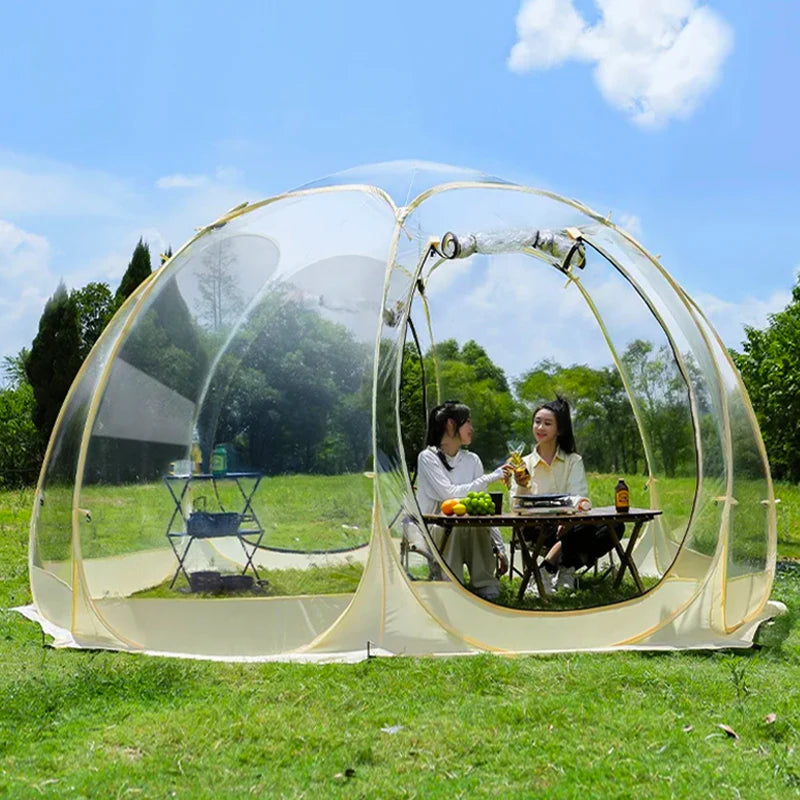 Outdoor Waterproof Transparent Dome Tent for 4-8 People Mushroom Shaped Camping Shelter Ideal for outdoor fun And Wild Trips