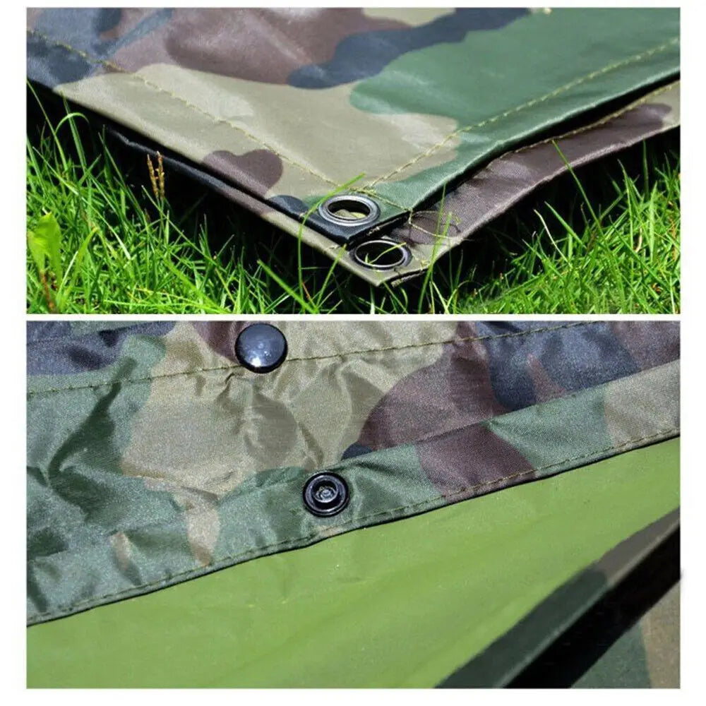 Tactical Rain Poncho - Army Poncho Shelter Waterproof Ripstop for Hunting
