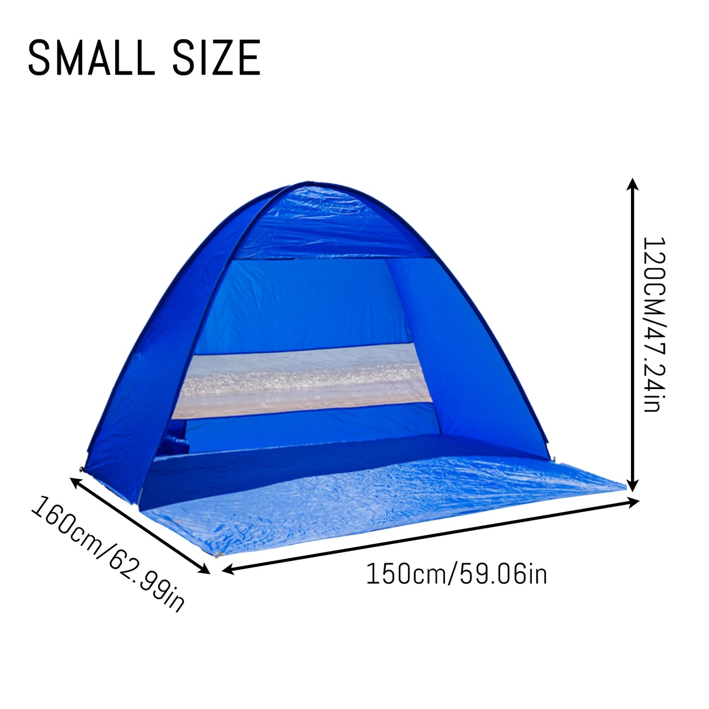 Pop-up beach tent,with handbag - compact folding design, suitable for outdoor hiking,picnicking, and travel