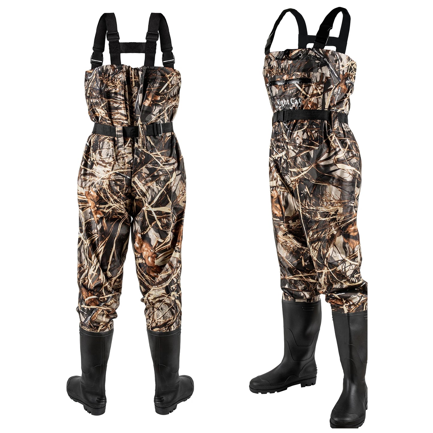 Waders Men, with Boots, Waterproof Chest Wader Nylon&PVC Hunting Well