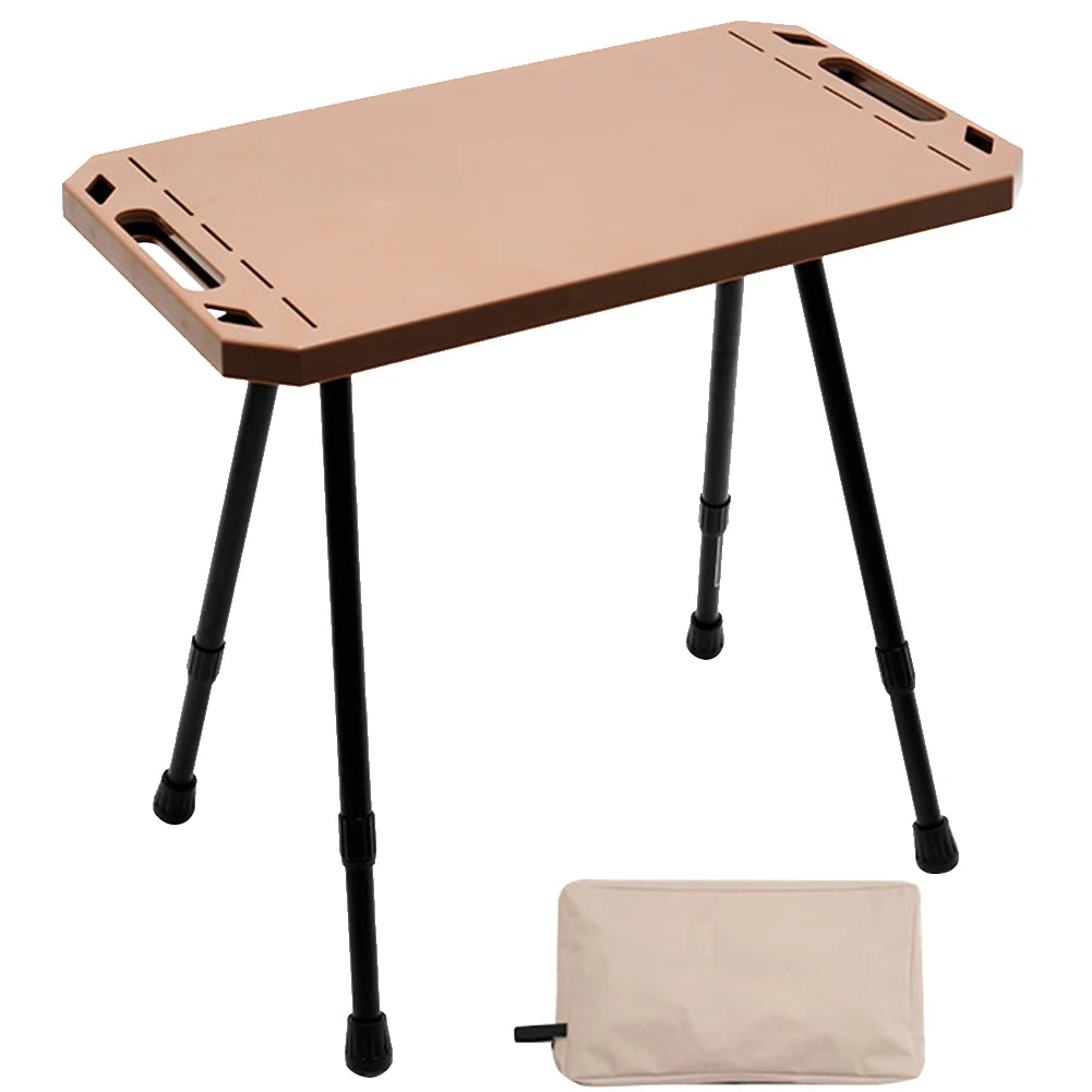 Folding Camping Table Adjustable Height Outdoor Table Aluminium Alloy Beach Table for Outdoor Indoor Picnic BBQ Hiking