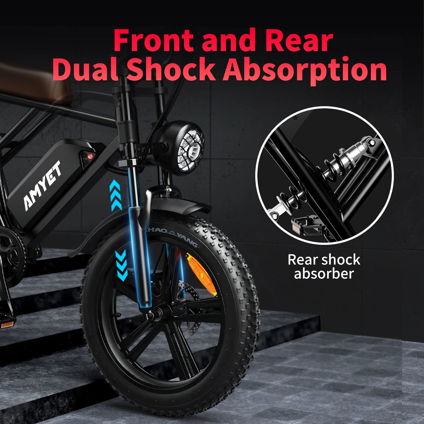 AMYET V9 G60 Electric Bike 1000W 48V Mountain Ebike