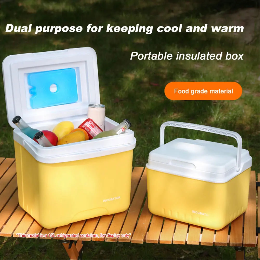 6L Insulated Ice Chest Multipurpose Portable Ice Bucket Outdoor Hard Cooler for Camping Beach Picnic