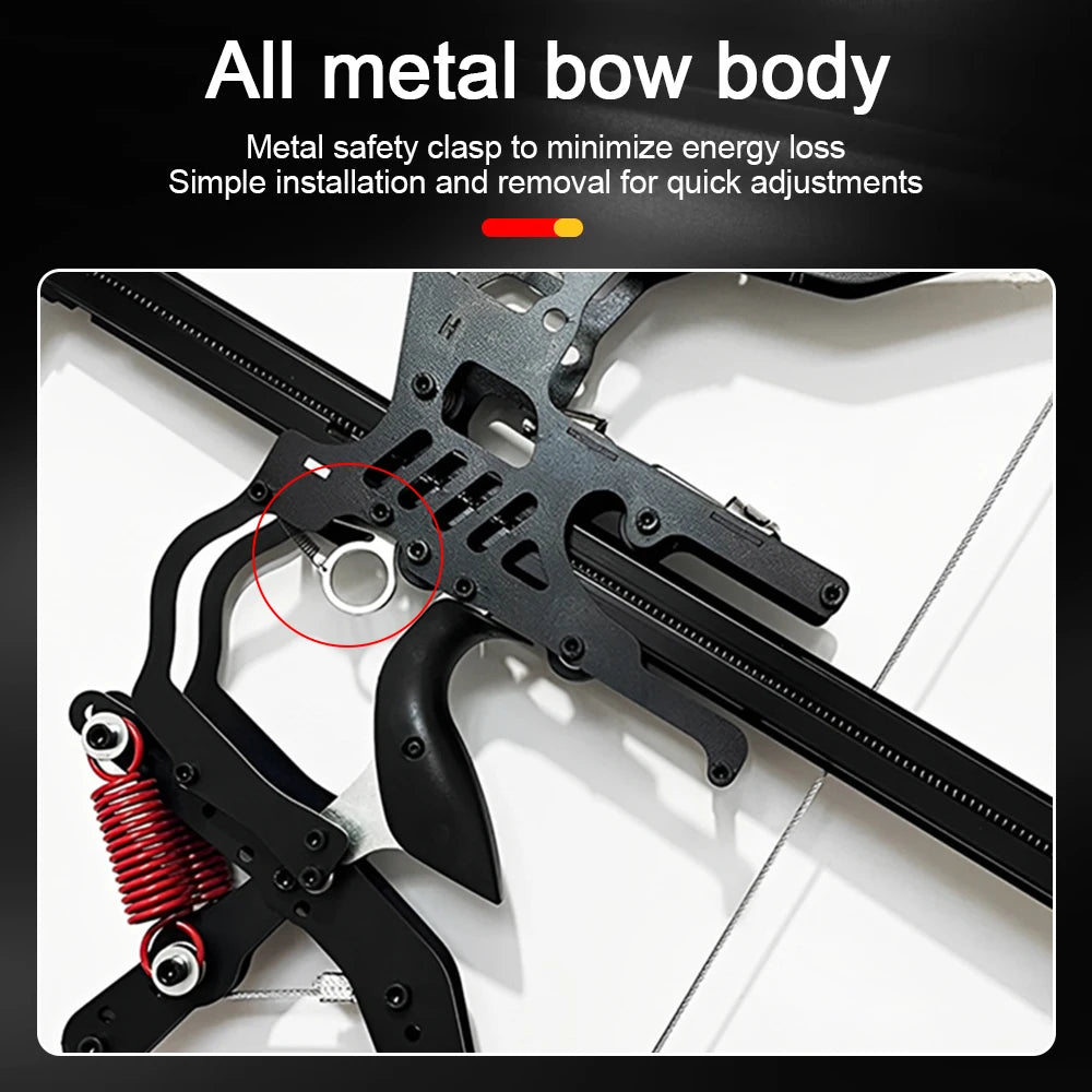 Full Metal New Continuous Fire DragonCompound Bow Steel Ball Shooting Archery Shooting Dual-purpose Bow Qutdoor High-precision