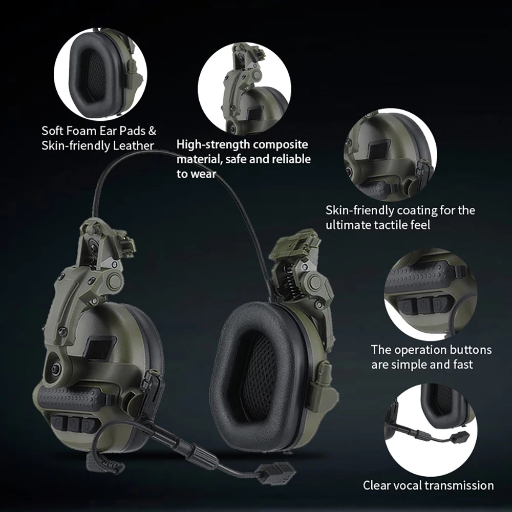 Arm Next Tactical Headset PTT Compatible Helmet Version