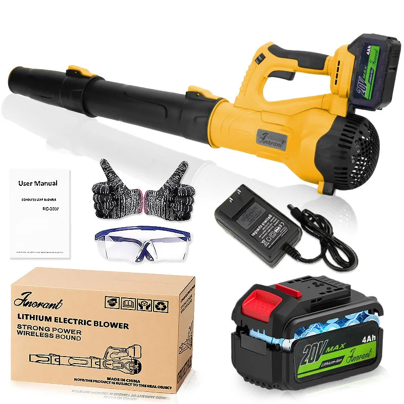 Ultra-high power leaf blower cordless blower garden leaves suitable for garden cleaning, dust removal and snow removal
