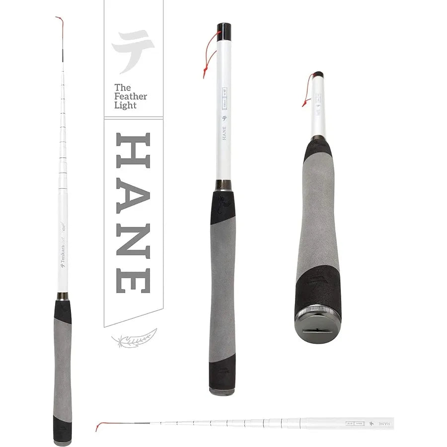 Fly Fishing HANE Rod with Case Super Compact AllAround for Small Medium Fish UltraPortable Carbon Fiber Lightweight 10ft10in 33