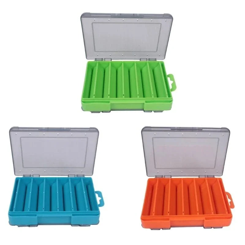 Double-Sided Fishing Tackle Storage Box For Spinners Lure Egi Tool Box Artificial Bait Case Fisherman Accessories Organizer