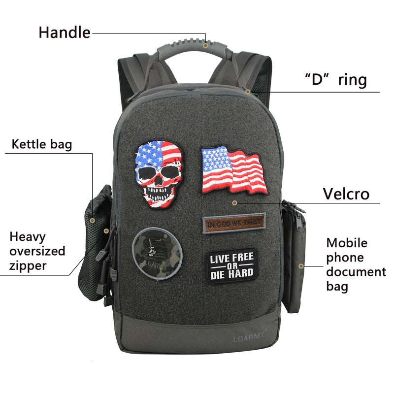 35L Outdoor Tactical Backpack Waterproof Military Rucksack