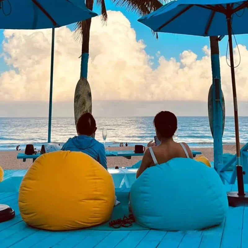 OTAUTAU 70cm Waterproof Bean Bag with Filler Outdoor Garden Beach Camping Swimming Pool Floating Beanbag Pouf Chair Oxford DD022