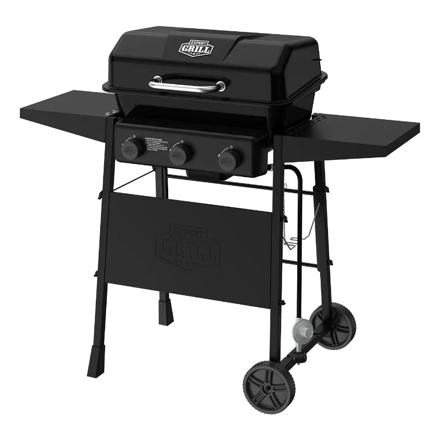 Expert Grill 3 Burner Propane Gas Grill For Outdoor Cooking