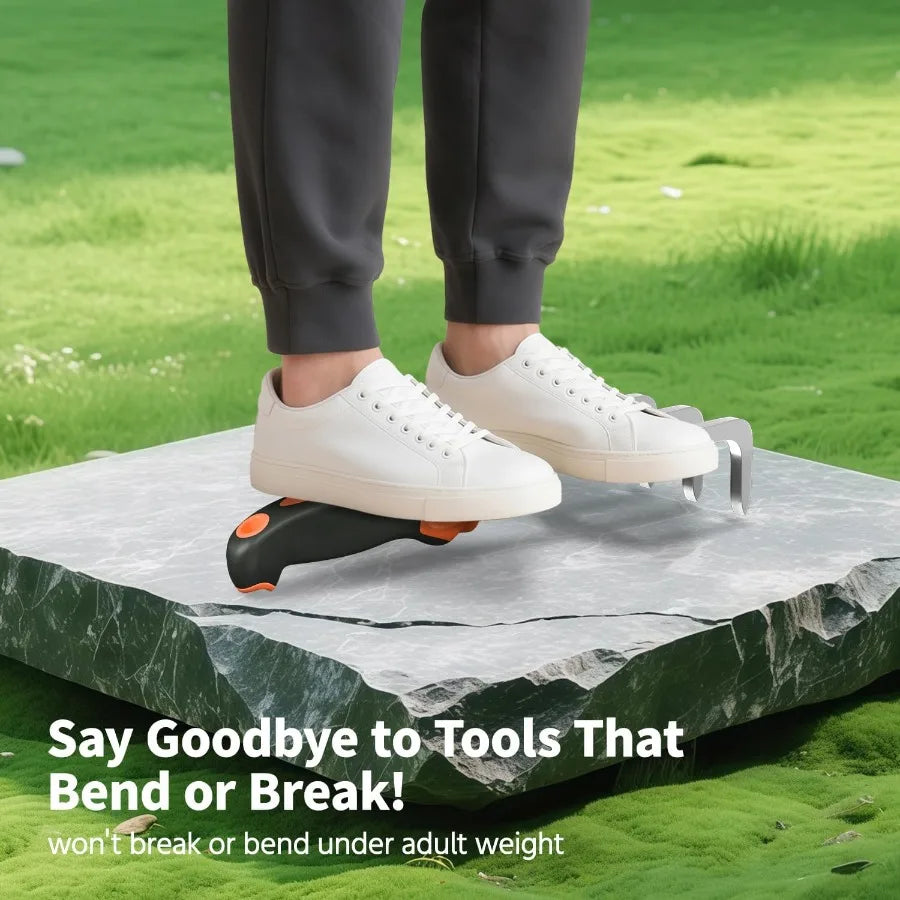 3 Piece Garden Tool Set with Ergonomic Handles for Outdoor Use Includes Hand Trowel Rake and Transplant Shovel for W