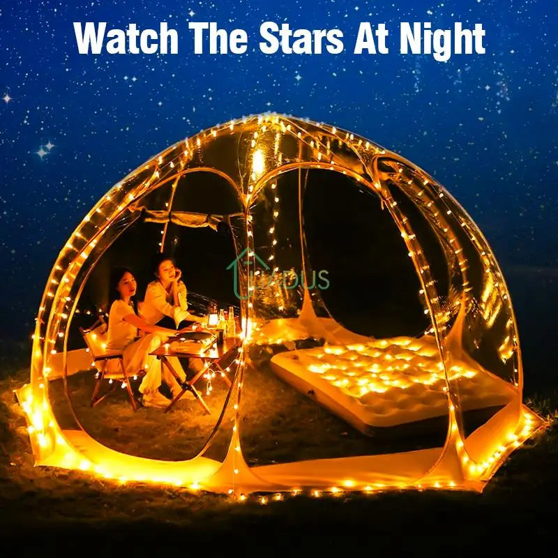 Outdoor Waterproof Transparent Dome Tent for 4-8 People Mushroom Shaped Camping Shelter Ideal for outdoor fun And Wild Trips