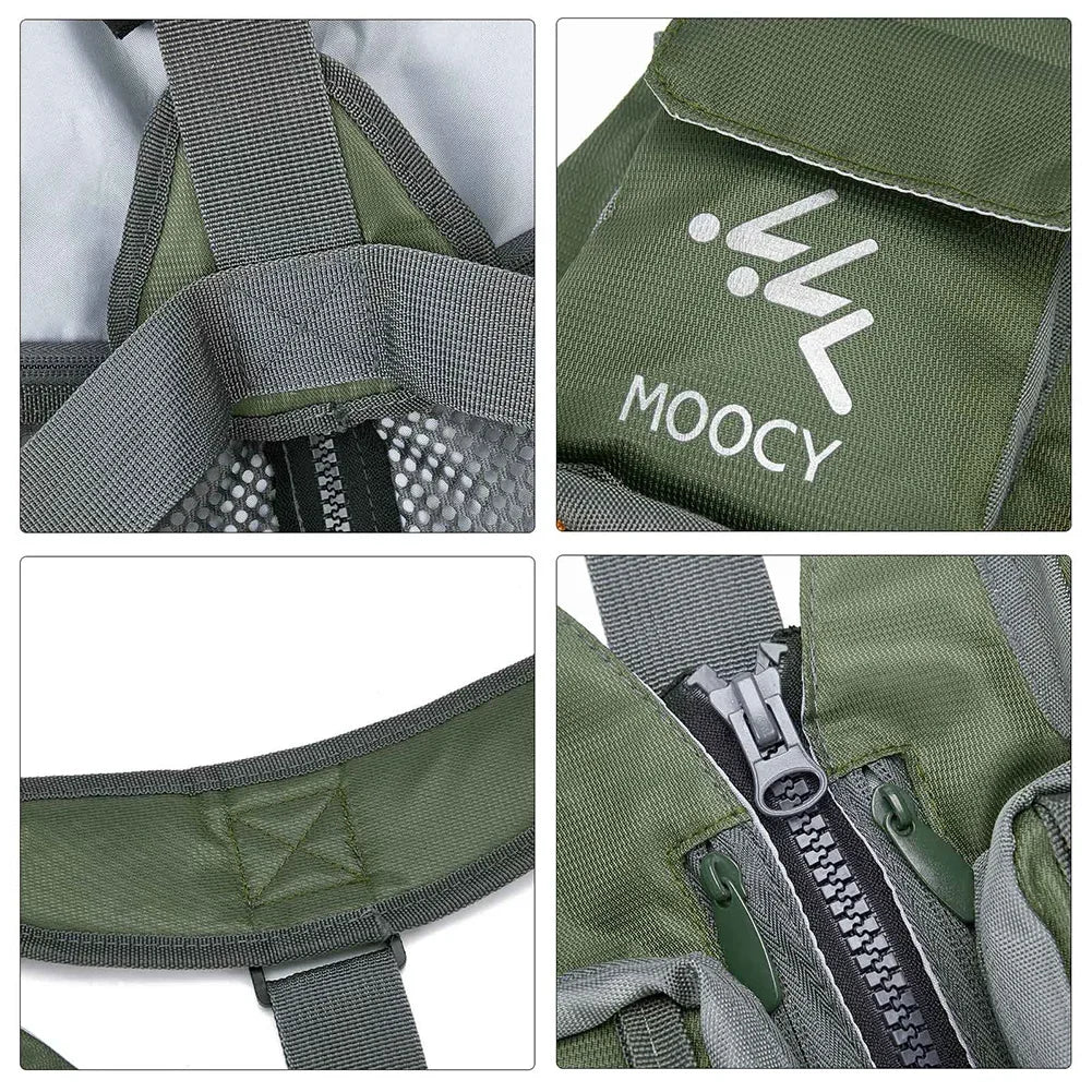 Fishing Vest Breathable Fishing Travel Mesh Vest with Zipper Pockets Summer Work Vest for Outdoor Running Travel Hiking