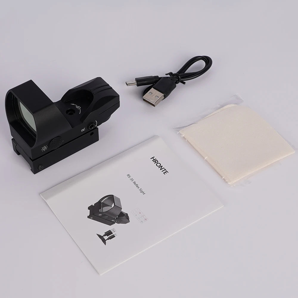 SRO MINI Red Dot Sight Tactical Optics 20mm Rail Compatible Four Points of Change Hunting Riflescope for Glock