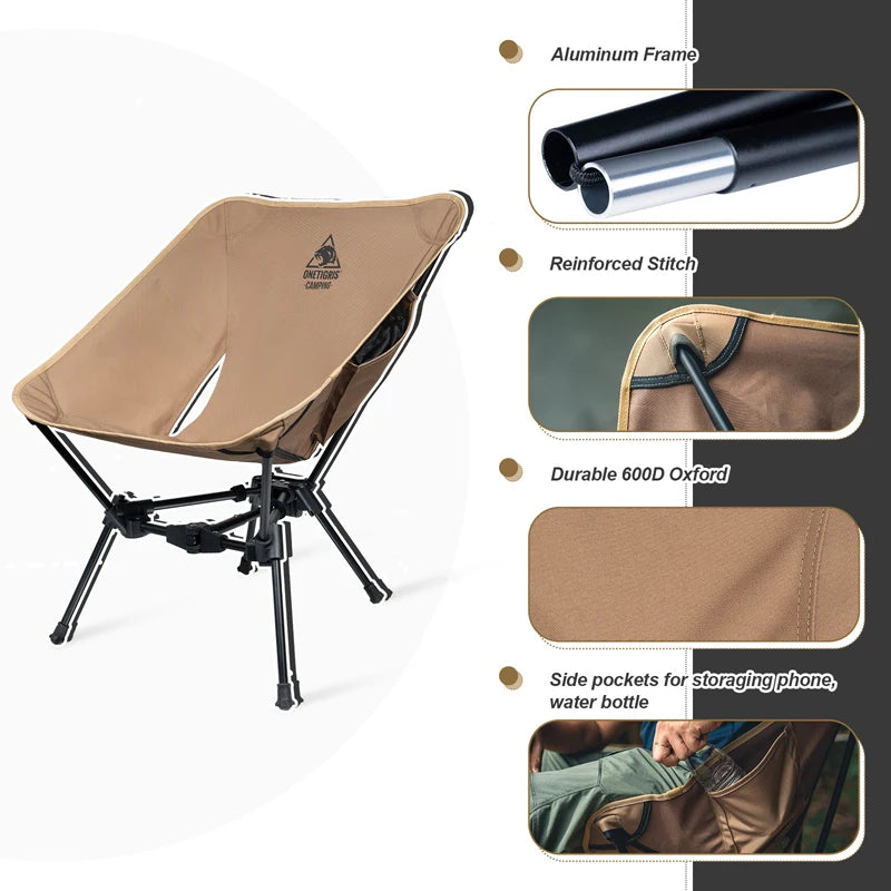 OneTigris Tigerblade Chair Foldable Outdoor Chair Triangle Framed Compact Portable Backpacking Chair