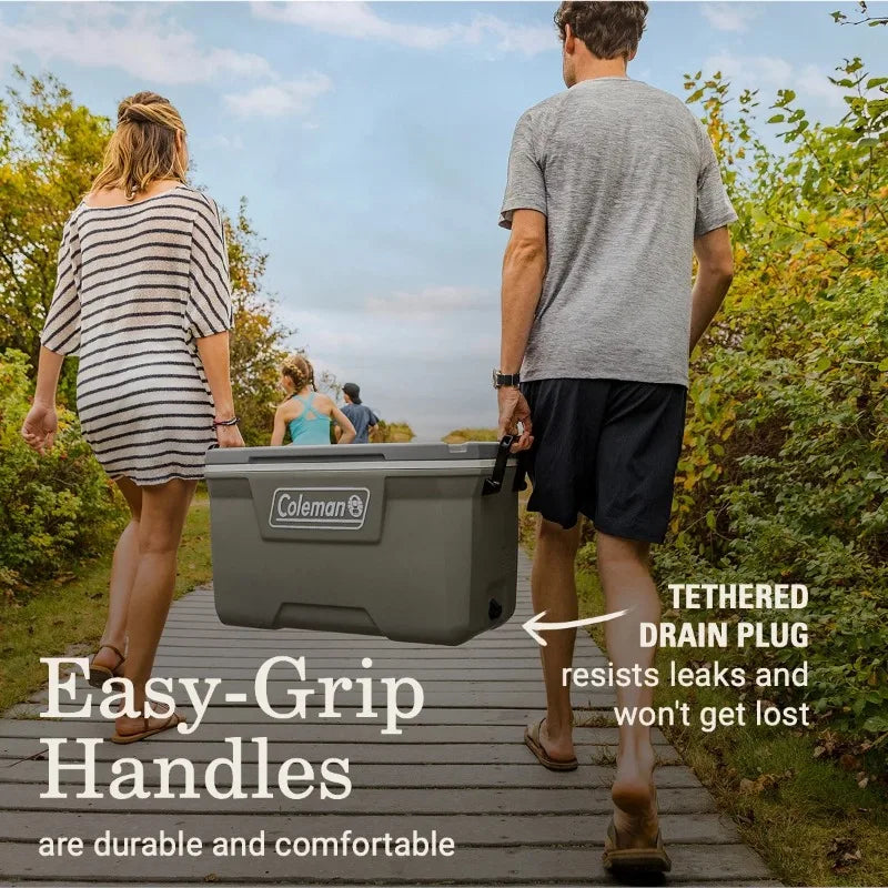 Coleman 316 Series 70QT Hard Chest Cooler, Silver Ash