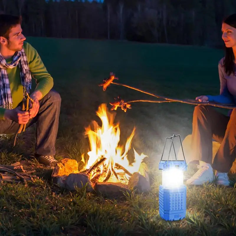 Solar Camping Light Bright Solar-Powered Camping Light Rechargeable 3000Mah Waterproof Portable Lantern For Travel Backpacking