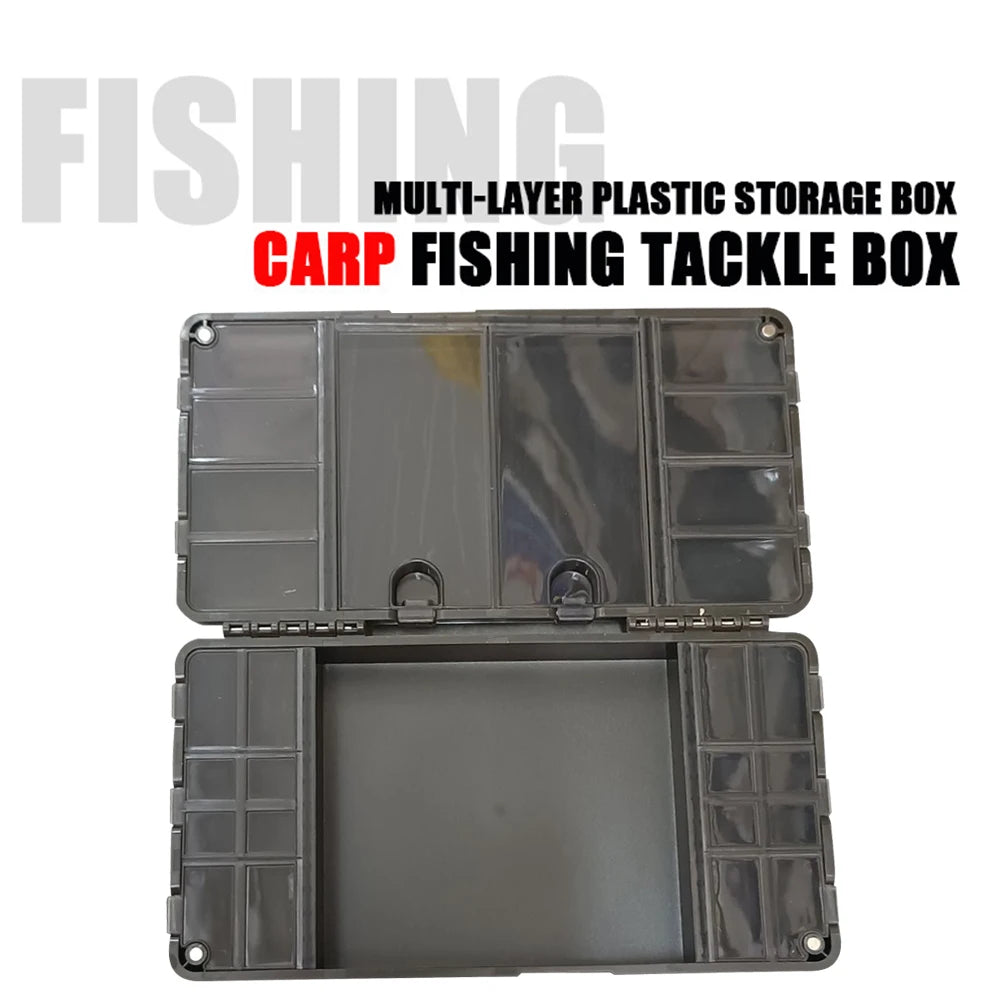 Carp Fishing Tackle Box Stiff Hair Rig Board with Pins Carp Fishing Swivels Hook Bait Storage Box Fishing Accessories Tool Boxes