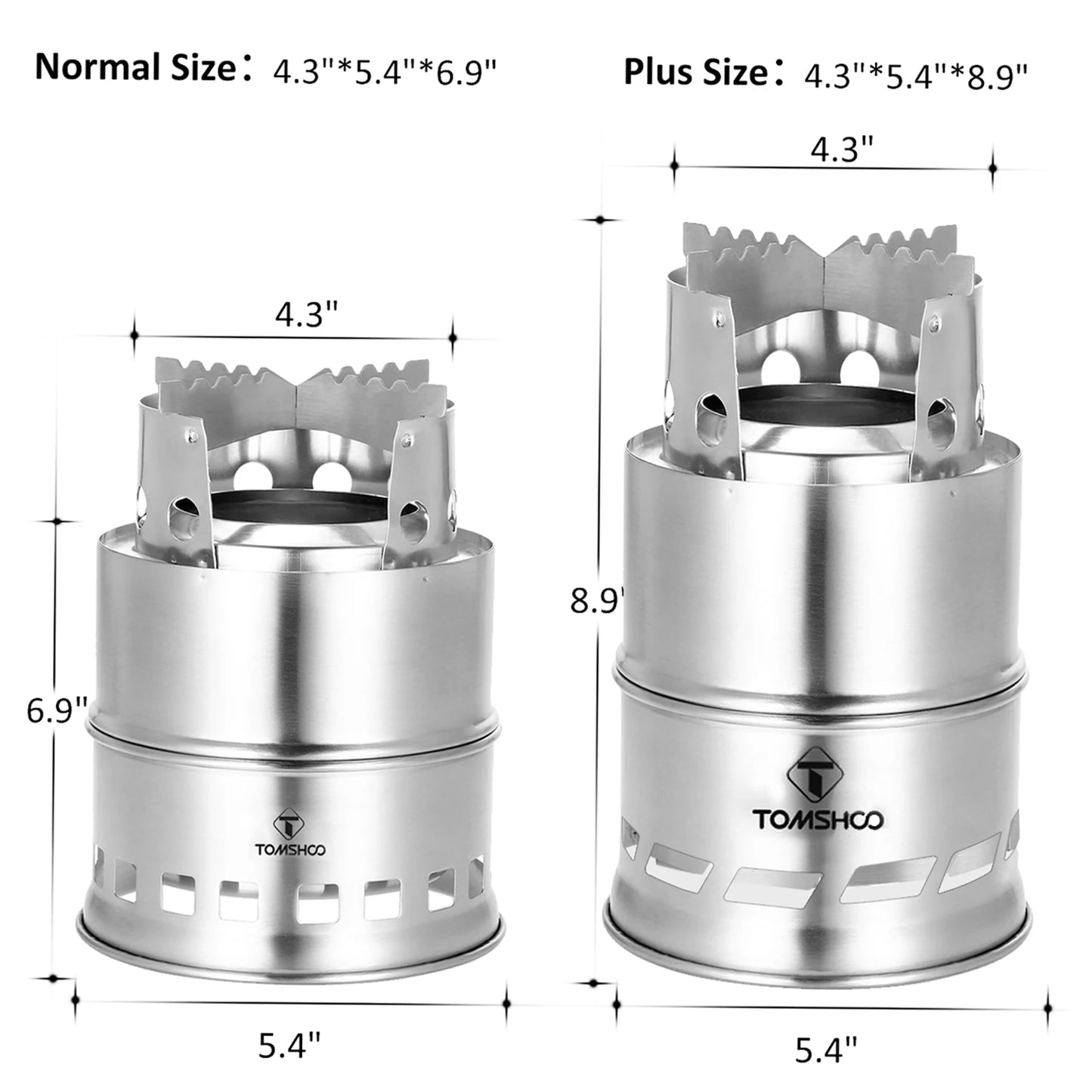 Portable Folding Windproof Wood Burning Stove Compact Stainless Steel Alcohol Stove Outdoor Camping Hiking Picnic BBQ