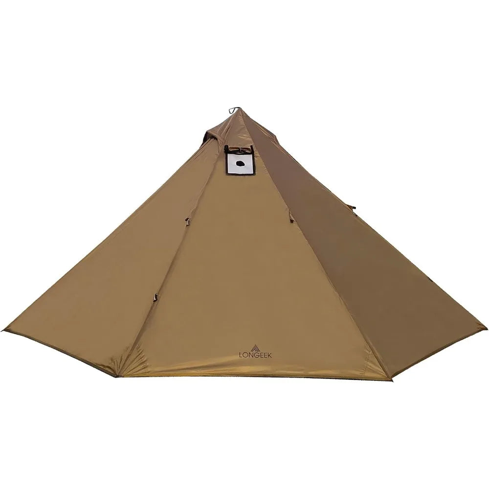 Longeek 2-4 Person Camping Tent 4 Seasons Backpacking Ultralight Easy Up Hot Teepee