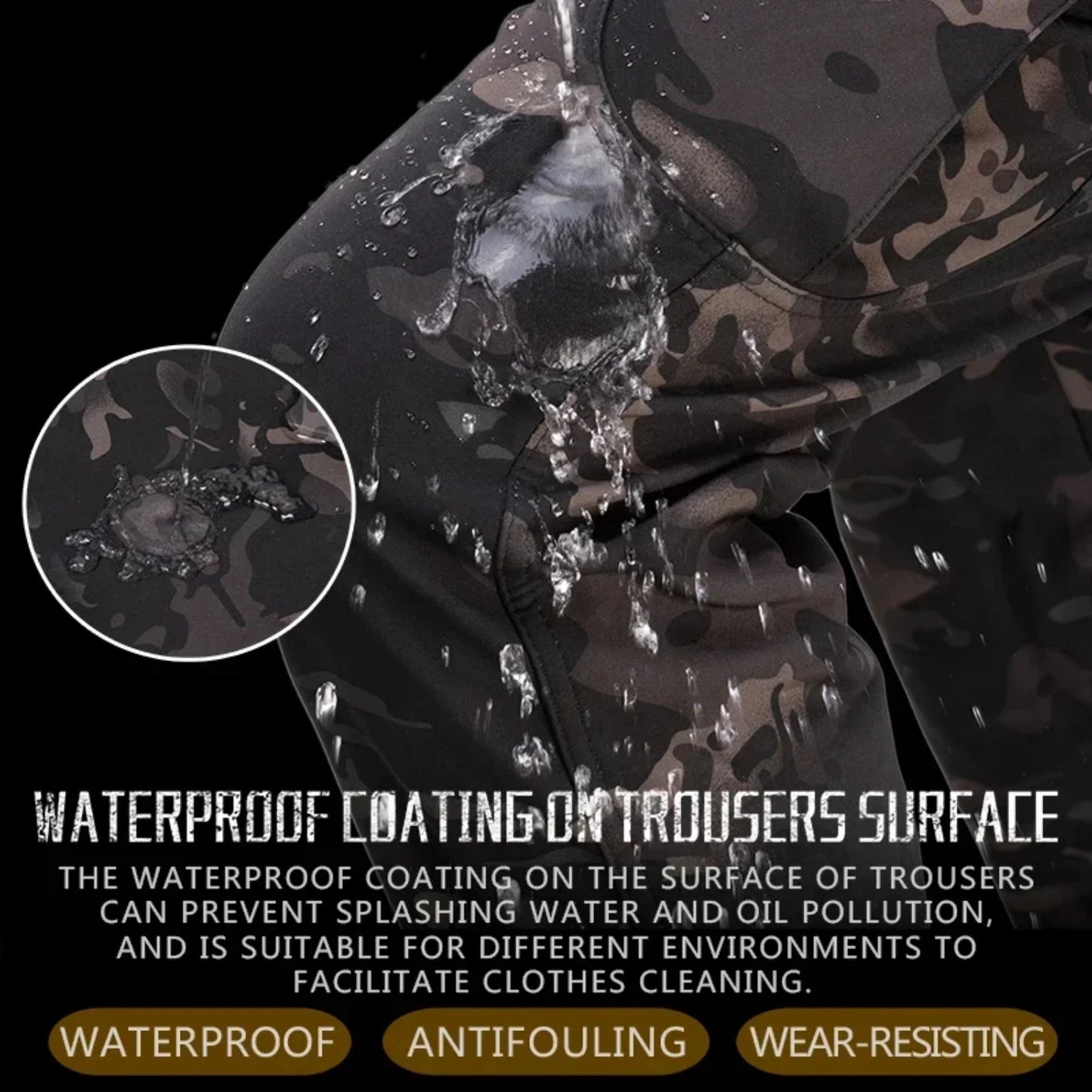 Combat Softshell Pants Tactical Fleece Pants Men  Paintball Trousers Waterproof Softair Multicam Pant Hiking Camping Clothes