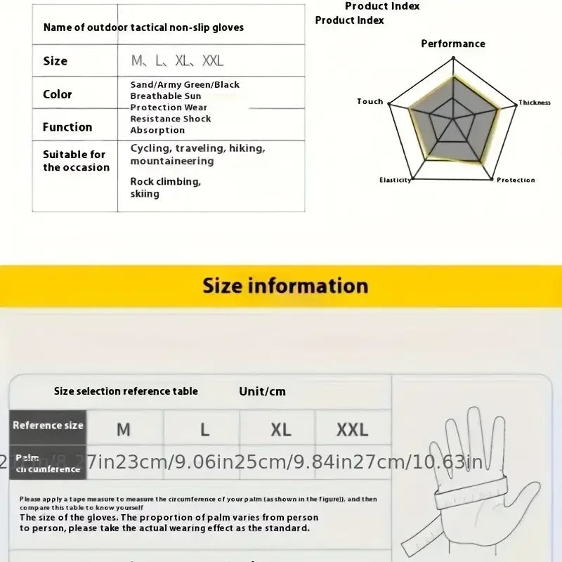 Premium Full Finger Touchscreen Gloves Windproof Non Slip