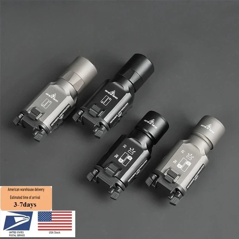 US Warehouse Metal SF X300 X300U Ultra Pistol Scout Light Tactical Rifle Airsoft  Hunting Weapon Flashlight for 20mm Rail