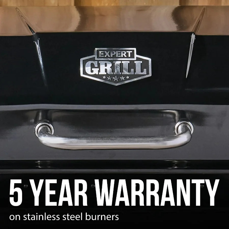 Expert Grill 3 Burner Propane Gas Grill For Outdoor Cooking