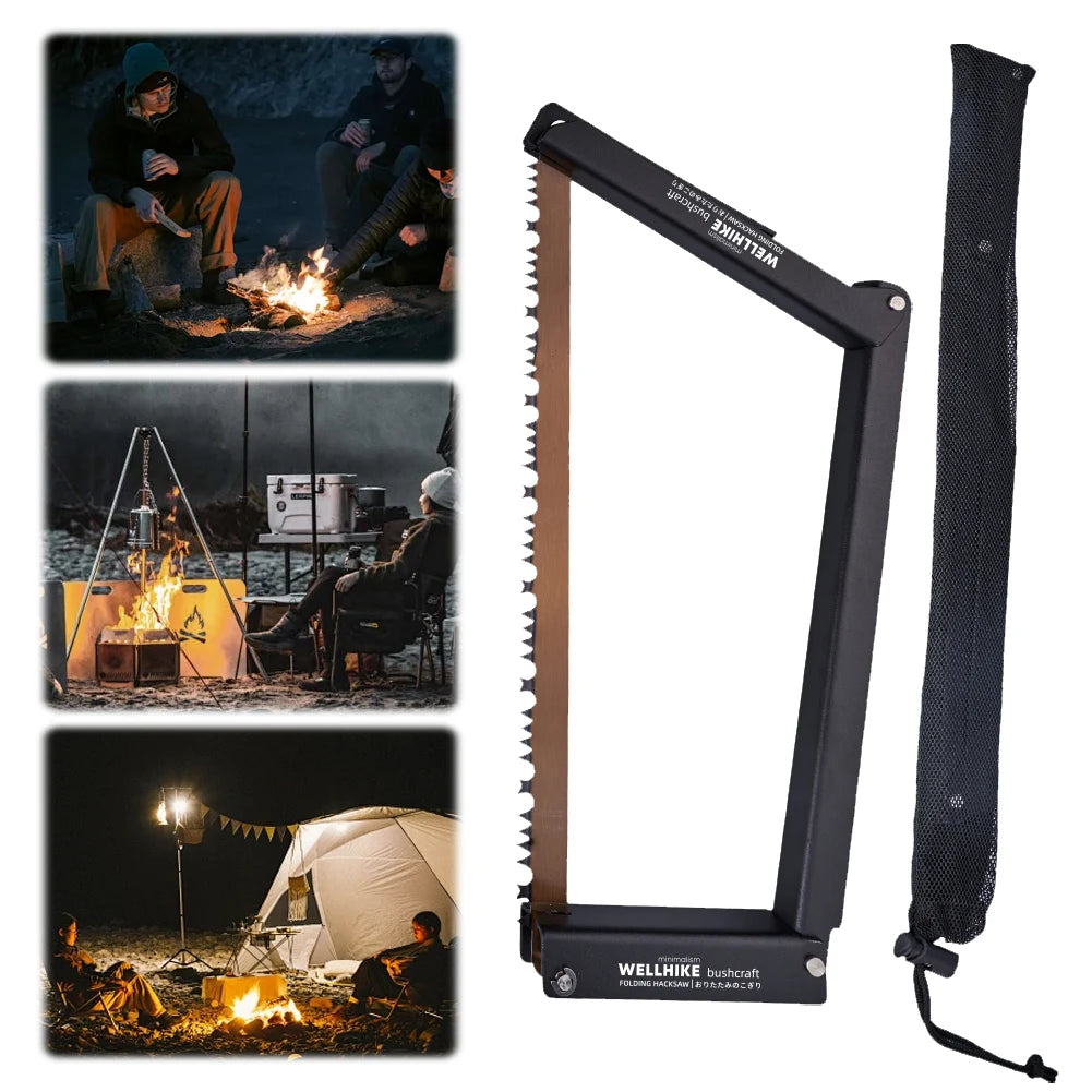 Folding Saw Aluminum Alloy Multifunctional Handsaw Camping Foldable Hand Saw Outdoor Hiking Survival Tools
