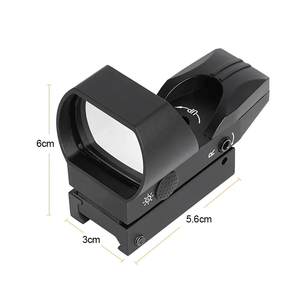SRO MINI Red Dot Sight Tactical Optics 20mm Rail Compatible Four Points of Change Hunting Riflescope for Glock