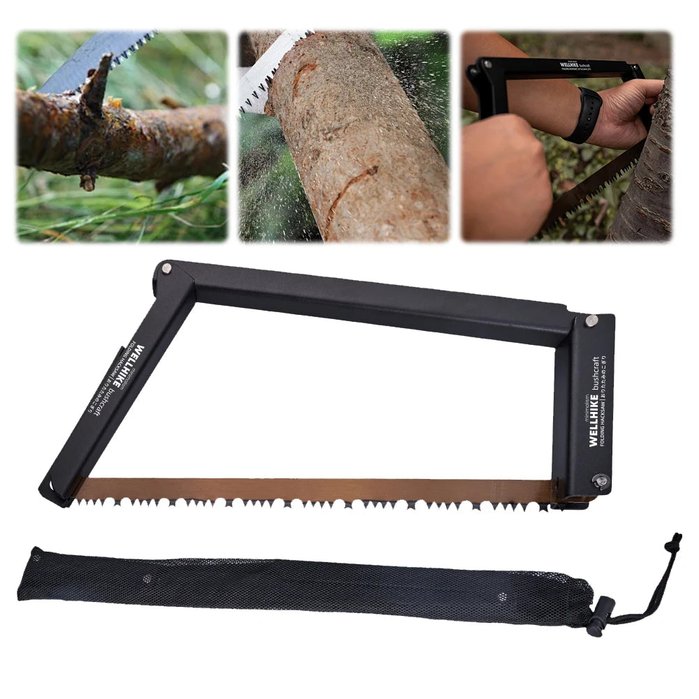 Folding Saw Aluminum Alloy Multifunctional Handsaw Camping Foldable Hand Saw Outdoor Hiking Survival Tools