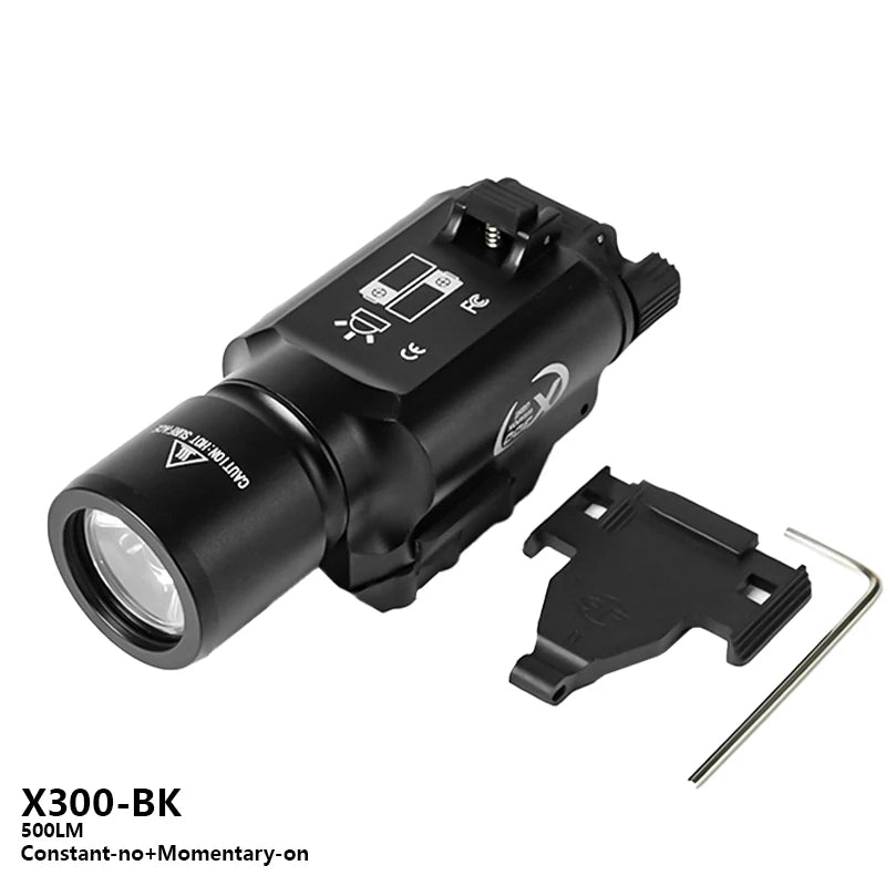 US Warehouse Metal SF X300 X300U Ultra Pistol Scout Light Tactical Rifle Airsoft  Hunting Weapon Flashlight for 20mm Rail