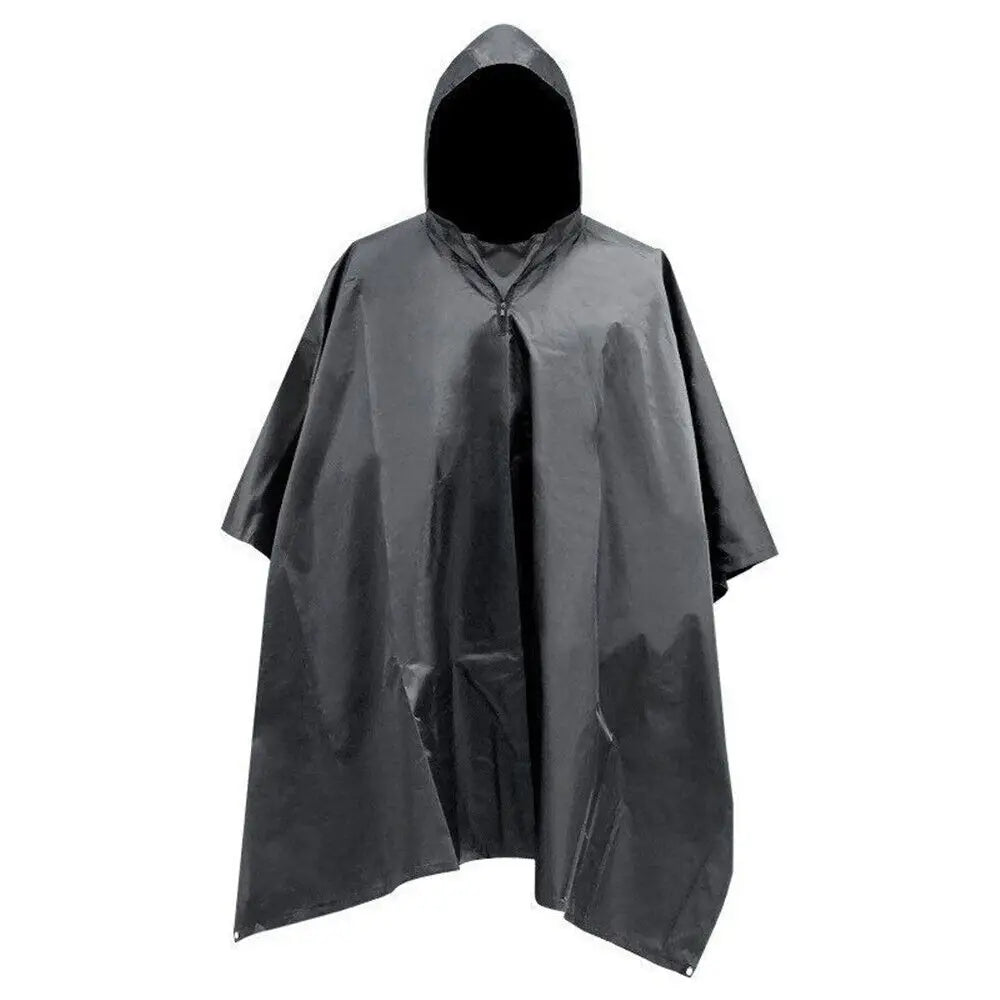 Tactical Rain Poncho - Army Poncho Shelter Waterproof Ripstop for Hunting