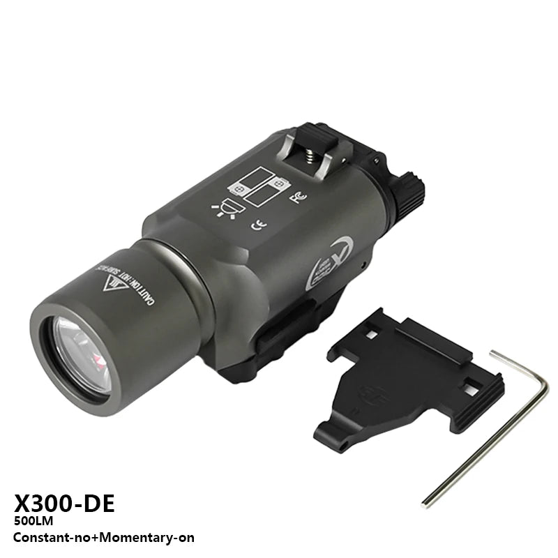 US Warehouse Metal SF X300 X300U Ultra Pistol Scout Light Tactical Rifle Airsoft  Hunting Weapon Flashlight for 20mm Rail