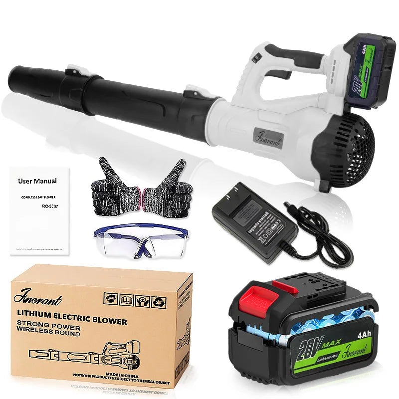 Ultra-high power leaf blower cordless blower garden leaves suitable for garden cleaning, dust removal and snow removal