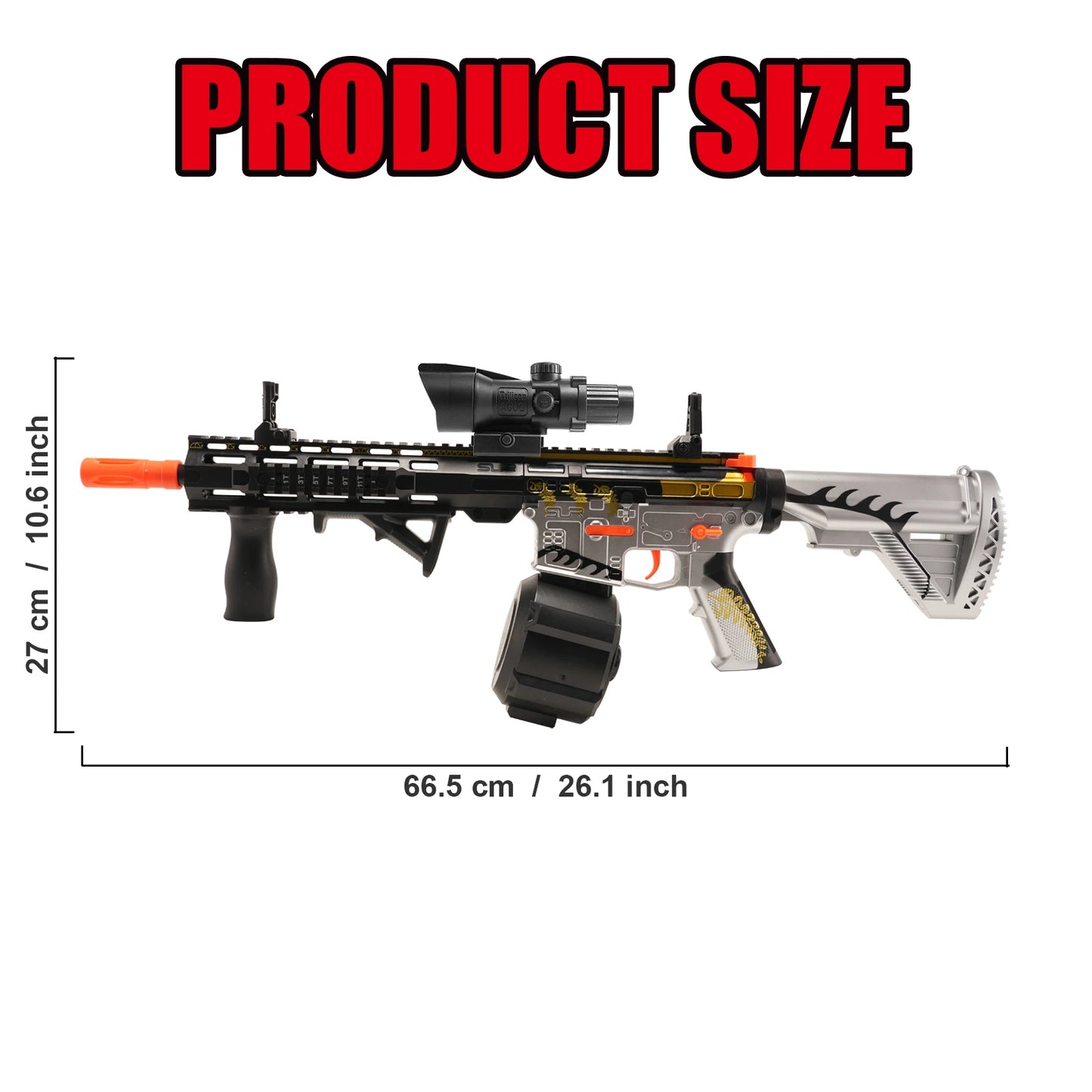 M416 High Speed Gel Ball Gun Automatic And Manual Dual Modes