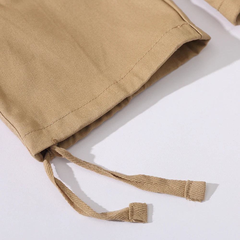 6 POCKETS US Mens Cargo Trousers 100% Cotton Work Trousers Tactical Combat Outdoor Pants