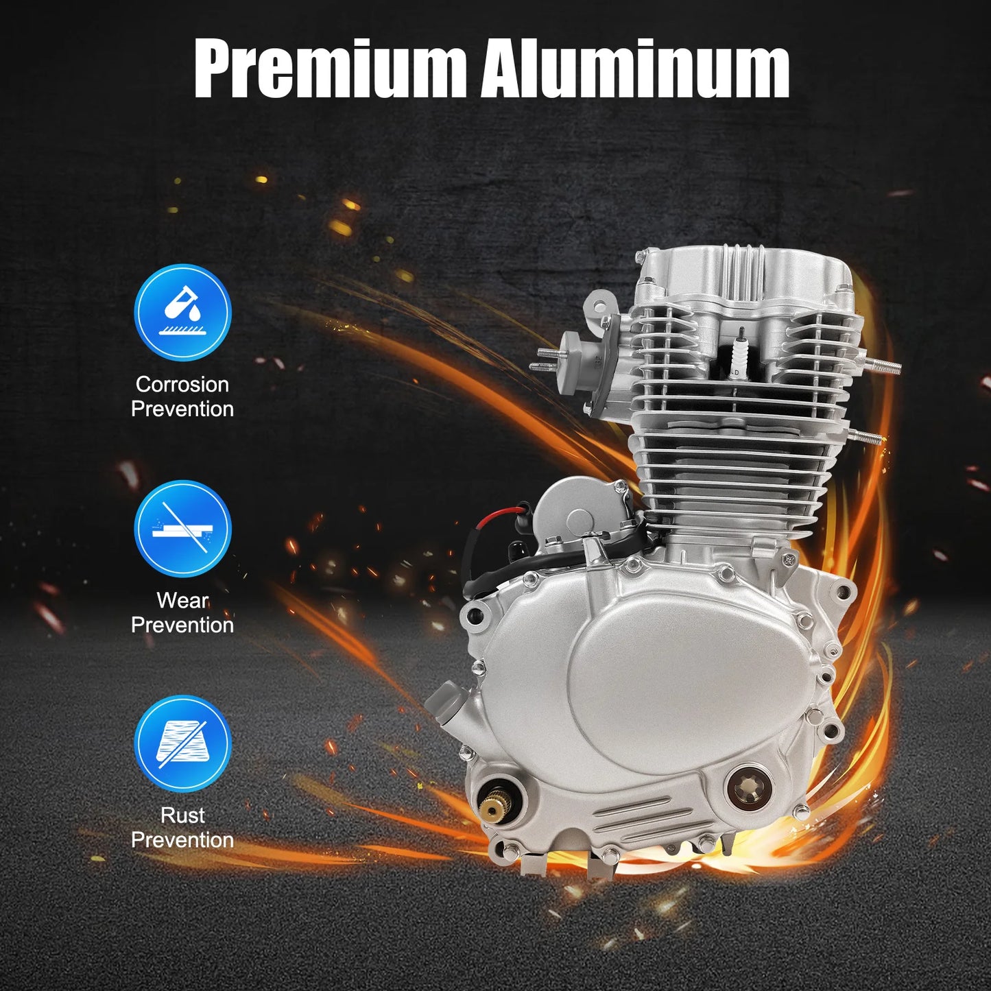 200cc 250cc Motorcycle Engine 4 Stroke Single Cylinder ATV